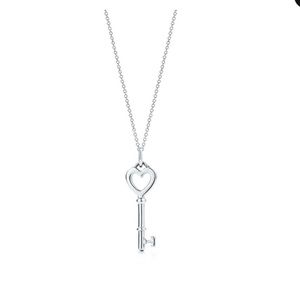 Return to Tiffany Heart Key chain necklace